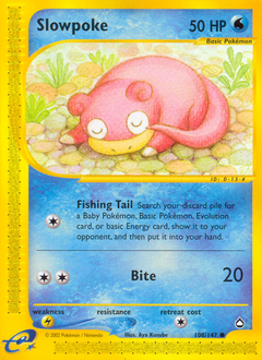 Slowpoke, Aquapolis #108, Pokémon TCG card