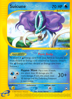 Suicune, Aquapolis #37, Pokémon TCG card