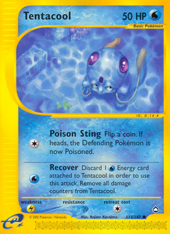 Tentacool, Aquapolis #113, Pokémon TCG card
