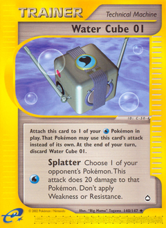 Water Cube 01, Aquapolis #140, Pokémon TCG card