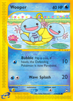 Wooper, Aquapolis #117, Pokémon TCG card