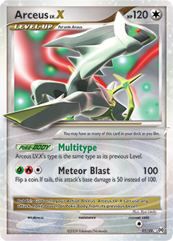 Arceus LV.X, Arceus #95, Pokémon TCG card