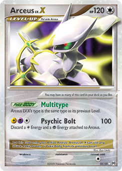 Arceus LV.X, Arceus #96, Pokémon TCG card