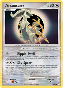 Arceus, Arceus #AR5, Pokémon TCG card
