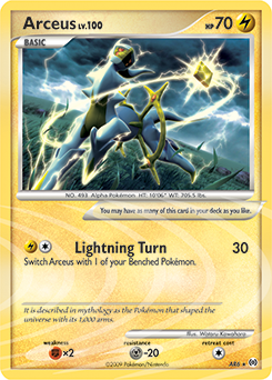 Arceus, Arceus #AR6, Pokémon TCG card