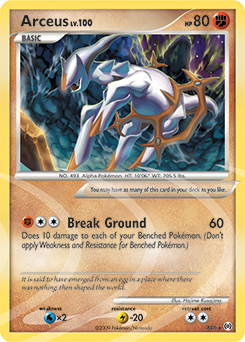 Arceus, Arceus #AR8, Pokémon TCG card
