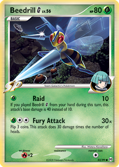 Beedrill G, Arceus #53, Pokémon TCG card