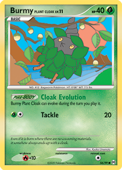 Burmy Plant Cloak, Arceus #56, Pokémon TCG card