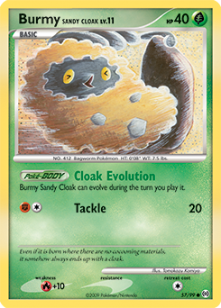 Burmy Sandy Cloak, Arceus #57, Pokémon TCG card