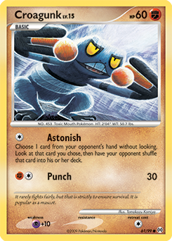 Croagunk, Arceus #61, Pokémon TCG card