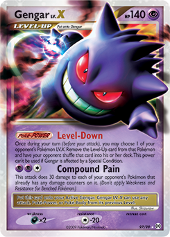 Gengar LV.X, Arceus #97, Pokémon TCG card