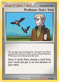 Professor Oak's Visit, Arceus #90, Pokémon TCG card