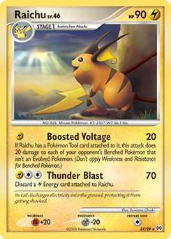 Raichu, Arceus #27, Pokémon TCG card