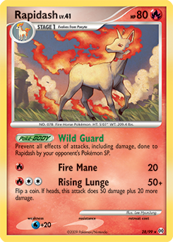 Rapidash, Arceus #28, Pokémon TCG card