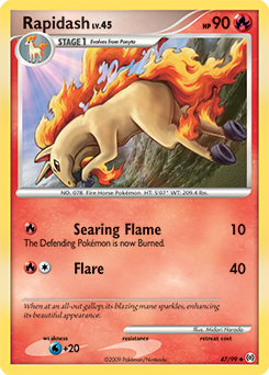 Rapidash, Arceus #47, Pokémon TCG card
