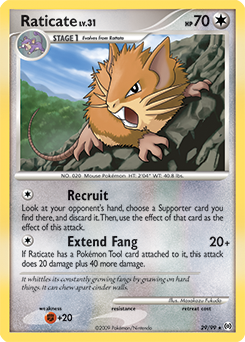 Raticate, Arceus #29, Pokémon TCG card