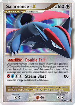 Salamence LV.X, Arceus #98, Pokémon TCG card