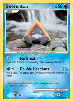 Snorunt, Arceus #75, Pokémon TCG card