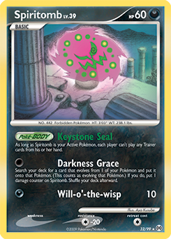 Spiritomb, Arceus #32, Pokémon TCG card