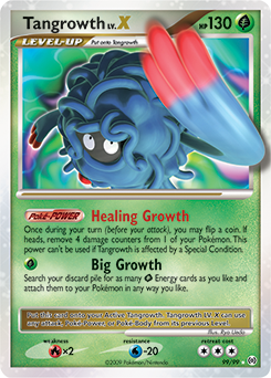 Tangrowth LV.X, Arceus #99, Pokémon TCG card