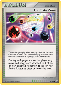 Ultimate Zone, Arceus #91, Pokémon TCG card