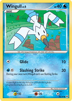Wingull, Arceus #80, Pokémon TCG card