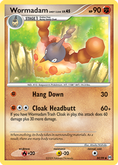 Wormadam Sandy Cloak, Arceus #50, Pokémon TCG card