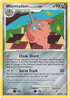 Wormadam Trash Cloak, Arceus #51, Pokémon TCG card
