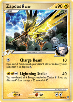 Zapdos G, Arceus #12, Pokémon TCG card