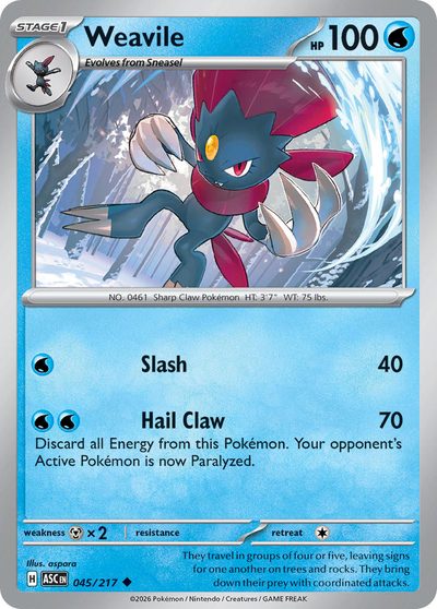 45, ascended-heroes #45, Pokémon TCG card