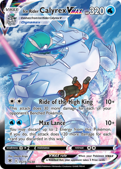 Ice Rider Calyrex VMAX, Astral Radiance Trainer Gallery #TG15, Pokémon TCG card