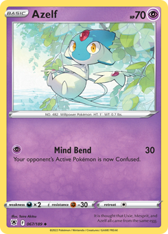 Azelf, Astral Radiance #67, Pokémon TCG card