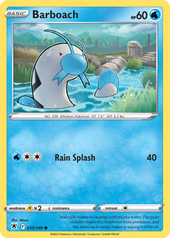 Barboach, Astral Radiance #35, Pokémon TCG card