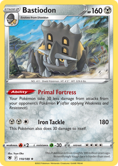 Bastiodon, Astral Radiance #110, Pokémon TCG card