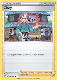 Choy, Astral Radiance #137, Pokémon TCG card