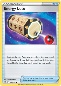 Energy Loto, Astral Radiance #140, Pokémon TCG card
