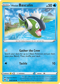 Hisuian Basculin, Astral Radiance #43, Pokémon TCG card