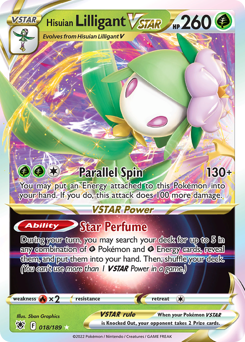 Hisuian Lilligant VSTAR, Astral Radiance #18, Pokémon TCG card