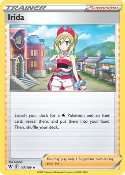 Irida, Astral Radiance #147, Pokémon TCG card
