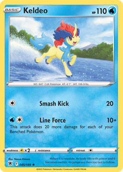 Keldeo, Astral Radiance #45, Pokémon TCG card