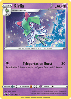 Kirlia, Astral Radiance #61, Pokémon TCG card