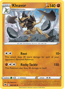 Kleavor, Astral Radiance #85, Pokémon TCG card