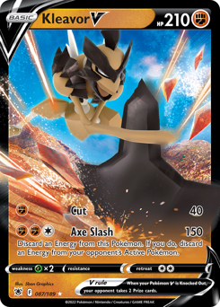 Kleavor V, Astral Radiance #87, Pokémon TCG card