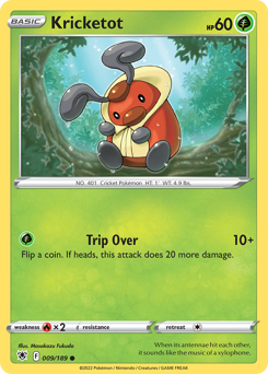Kricketot, Astral Radiance #9, Pokémon TCG card