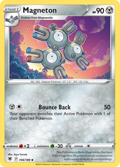 Magneton, Astral Radiance #106, Pokémon TCG card