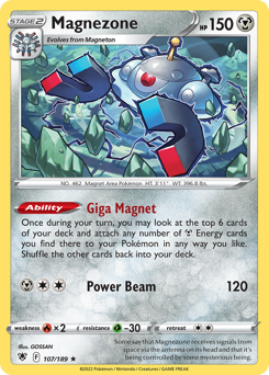 Magnezone, Astral Radiance #107, Pokémon TCG card