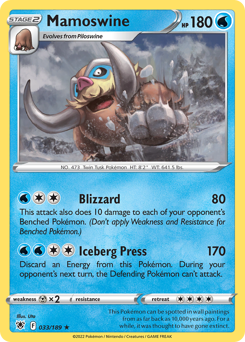 Mamoswine, Astral Radiance #33, Pokémon TCG card