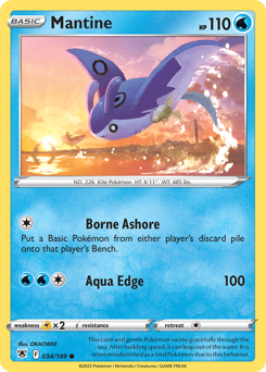 Mantine, Astral Radiance #34, Pokémon TCG card