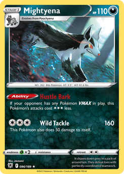Mightyena, Astral Radiance #96, Pokémon TCG card