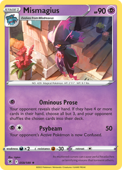 Mismagius, Astral Radiance #59, Pokémon TCG card
